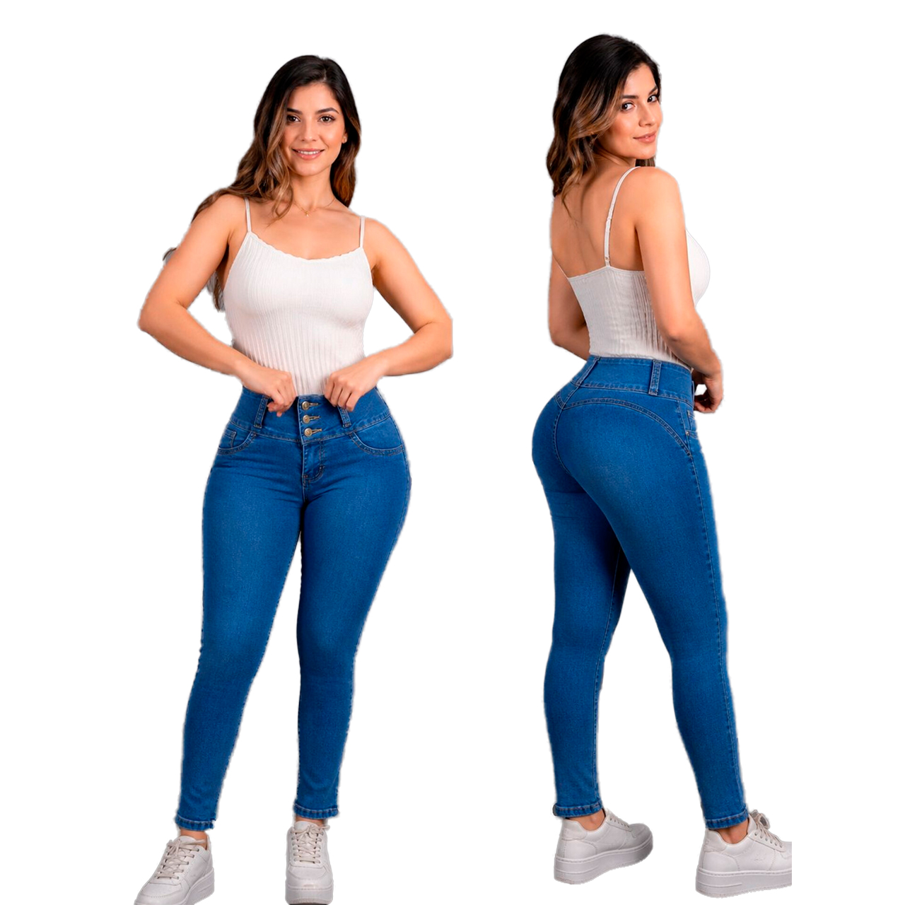 Jeans Skinner de 3 Botones