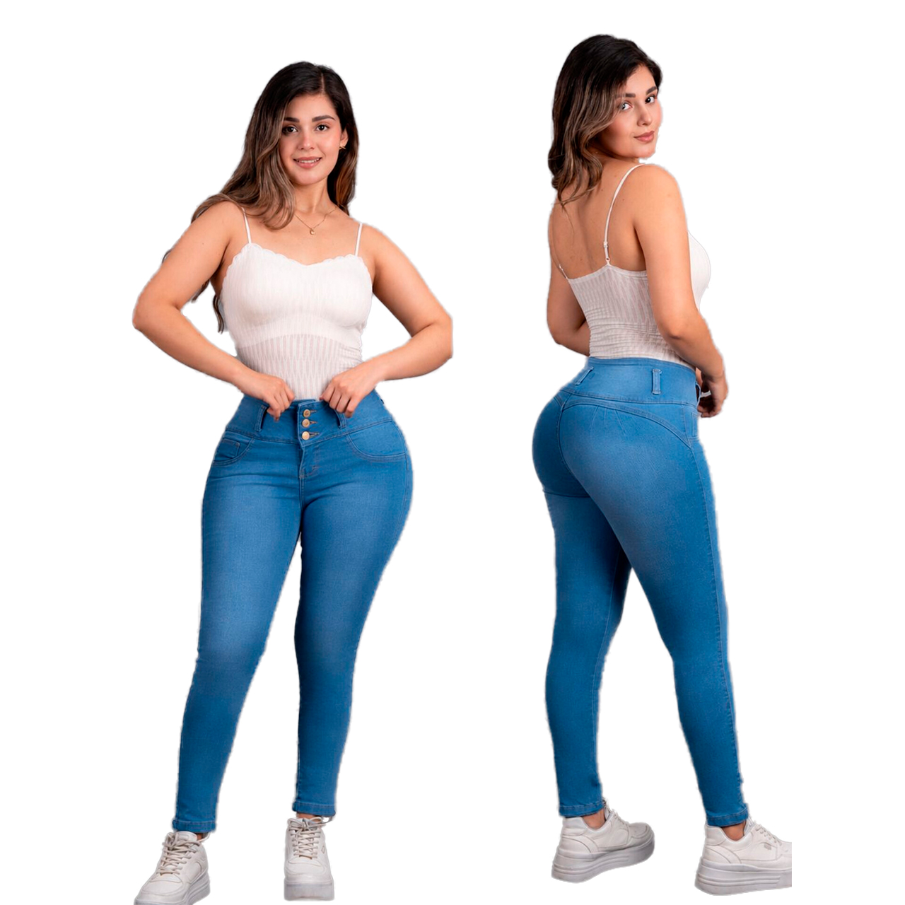 Jeans Skinner de 3 Botones